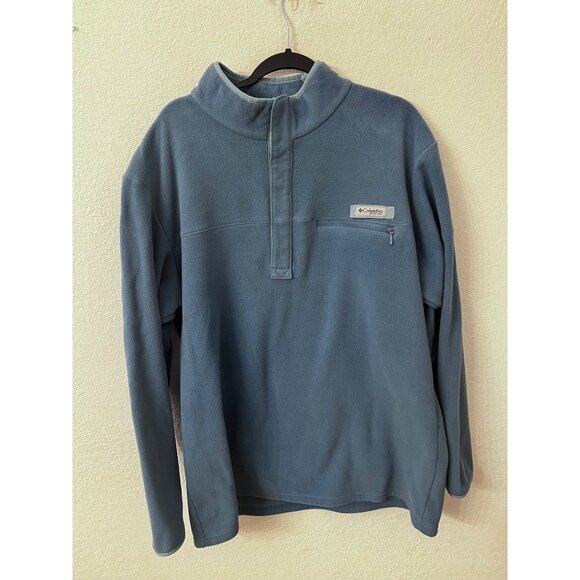 Columbia harborside blue fleece pullover mens size XXL - Picture 2 of 6